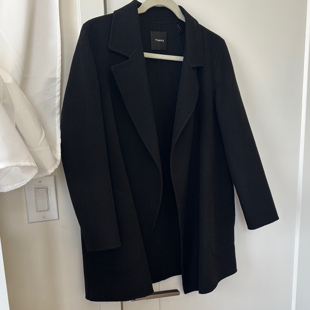Theory Cashmere and Wool Knit Blazer